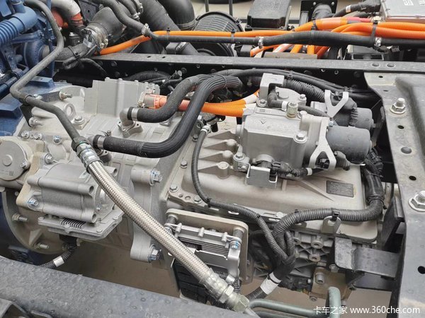 陕汽轻卡新能源混动体验车烟台已经到店