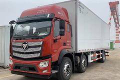 福田欧曼国六载货前四后四箱式 冷藏现车