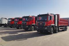 4台德龙M3000S自卸车成功交付客户