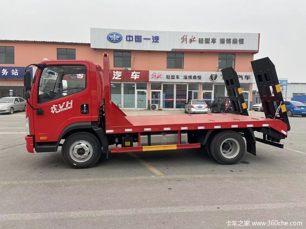一汽解放平板运输车,140马力,法士特8档,4210*2300