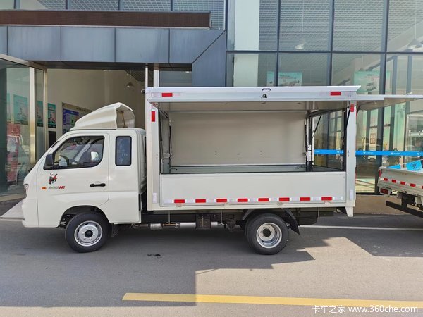 移动售货车，推拉撑杆两用，货厢可多面开启 ！