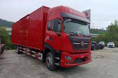 东风天龙PLUS290马力康明斯9.8米快递快运厢式货车，欢迎认