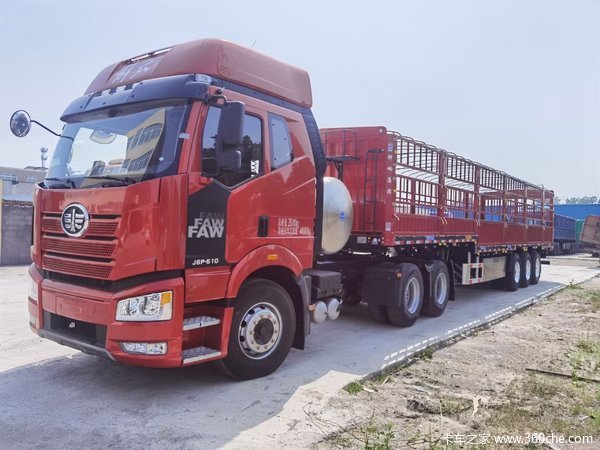 一汽解放J6P510马力LNG牵引车，高额免息万元钜惠！