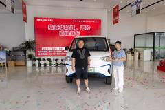 江苏买江淮蓝猫新能源物流车，保日进斗金，一路顺风。