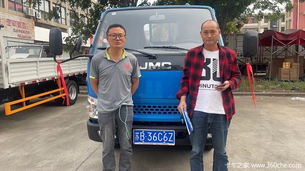 无锡圣邦恭喜庞总 喜提顺威窄体载货车