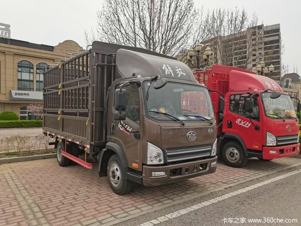 本店为您推荐 解放 虎VH 160马力 4.16米单排仓栅式轻卡