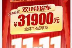 双十一购车节开始啦，官方直降10000元
