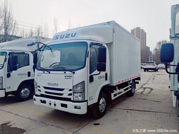 五十铃KV100国六B单排厢式轻卡经典款内饰福利来袭,钜惠双十二