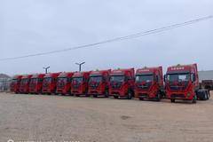 恭喜恭喜白银危化大客户喜提10台牵引车 喜提东风天龙KL载货车