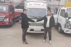 感谢付总的信任 选购祥菱M2厢车10台