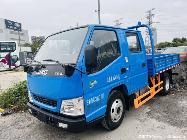 江铃顺达小卡双排座栏板车尺寸：2690*1850*380