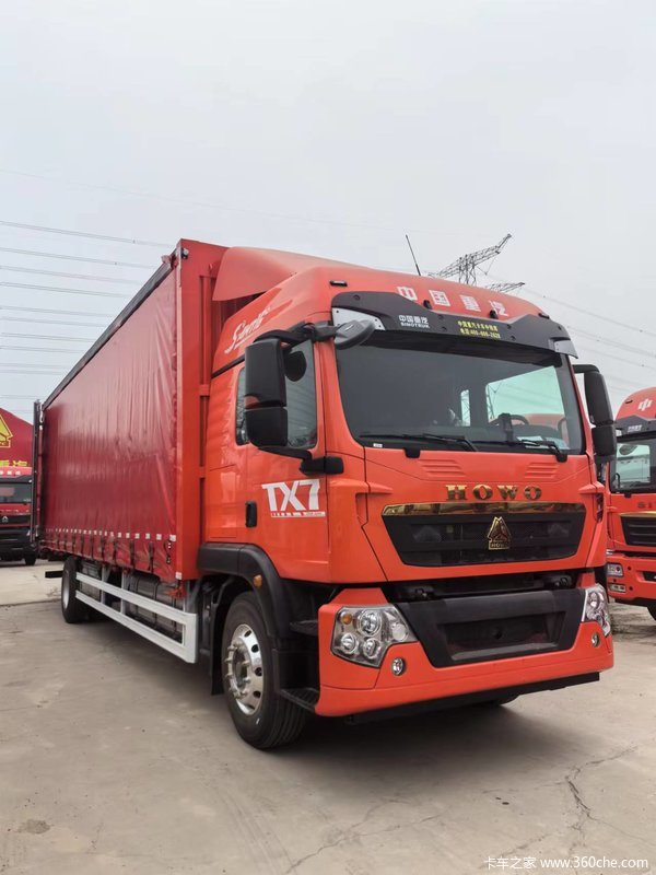 中国重汽 HOWO TX 290马力 4X2 9.6米厢式载货车(国六)(ZZ5187XXYK711GF1)