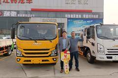 恭喜江苏众邀建设有限公司 在佳运集团江铃轻卡专卖喜提凯运+载货车