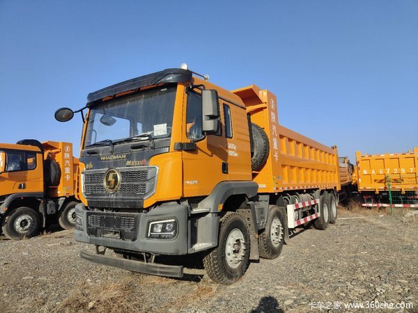 陕汽重卡 德龙M3000S 公路标准版 440马力 8X4 7.6米自卸车(国六)