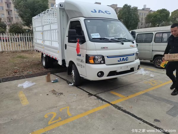 江淮恺达EX6纯电仓栅车-陈配运输好帮手，货台低可下地库