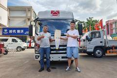 无锡圣邦1台凯运+载货车成功交付客户