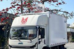 江铃E路达纯电冷藏车：140度宁德时代电池+凯雪冷机