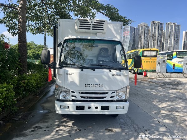 庆铃100P单排冷藏车交付299到店抵扣3000