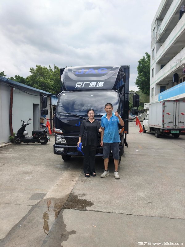 恭喜京广物流老客户再次喜购江淮帅铃EV5电动载货车