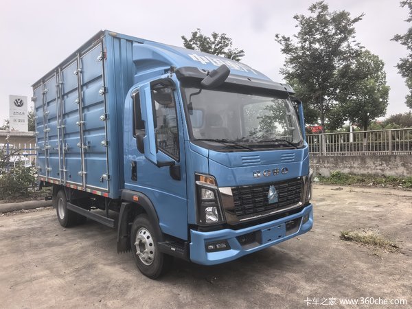中国重汽HOWO 统帅 4.5T 4.15米单排纯电动厢式轻卡100.46kWh