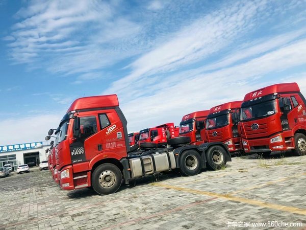 昌吉联强解放J6P质惠版牵引车 国六现车 本月优惠多多