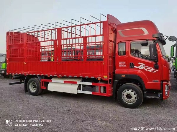 昌吉联强解放JK66.8米高栏载货车 国六现车 本月优惠多多