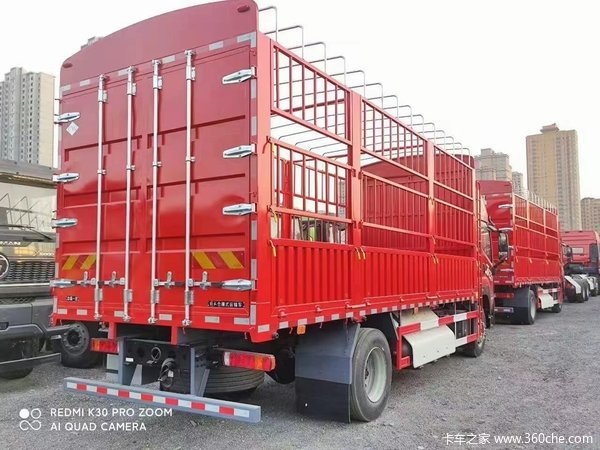 昌吉联强解放JK66.8米高栏载货车 国六现车 本月优惠多多