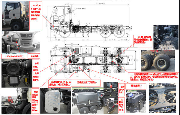 解放牌j6p-6×4平头除雪车底盘(4050 1350)推介