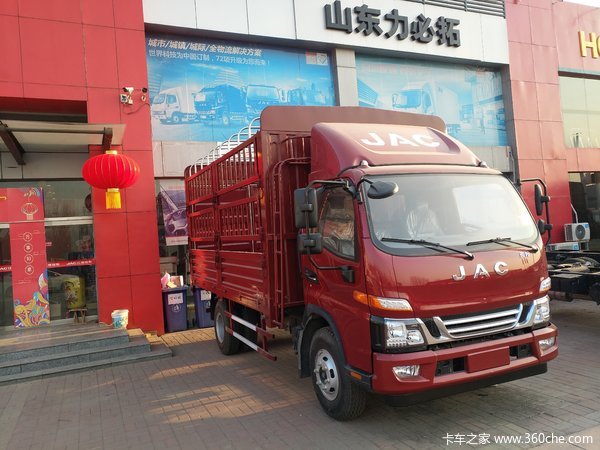 江淮骏铃V6康明斯高低8档4.2米新款到店