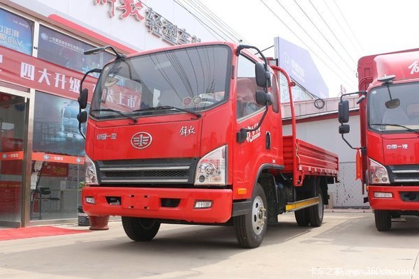 解放 虎vn 110马力 3.85米排半栏板轻卡