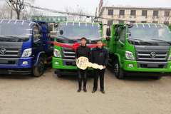 太原久诚瑞沃E3康明斯141马力自卸车成功交付客户