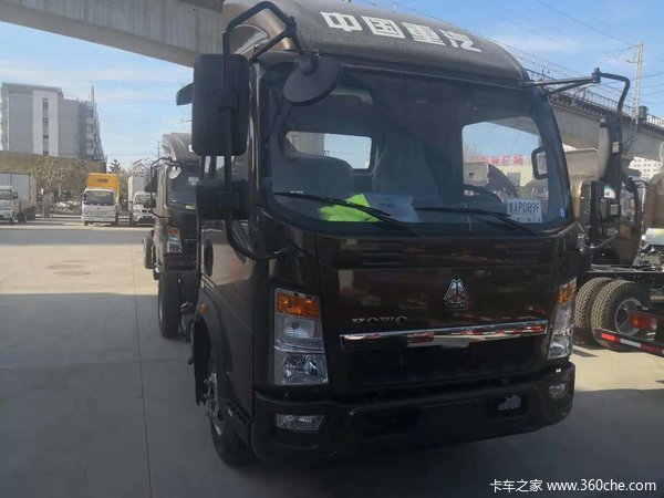 豪沃悍将120马力新款490单排箱货4米2箱车