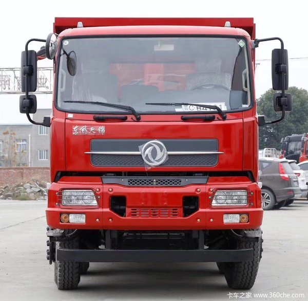 东风天锦小三轴6.8米7.6米平板自卸直降5仟