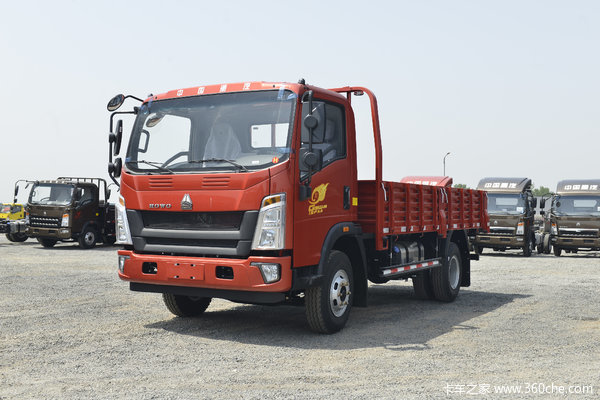 中国重汽HOWO科技版125马力4.16米轻卡车
