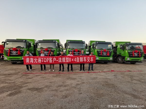 5台欧曼GTL自卸车成功交付客户