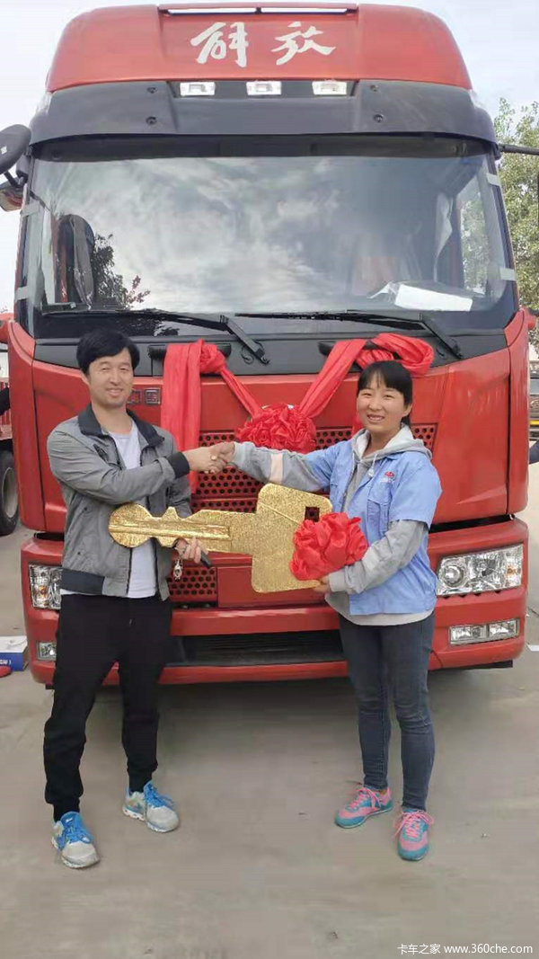 顾客王军喜提J6L240一台! 解放车挣钱的机器