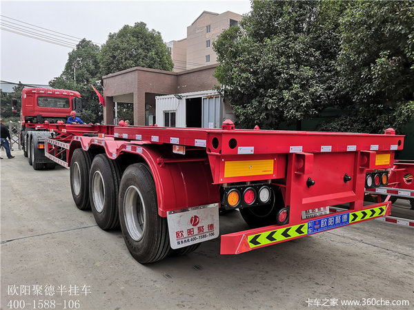 恭喜孝感罗总 喜提东风天龙牵引车配40英尺骨架半挂车