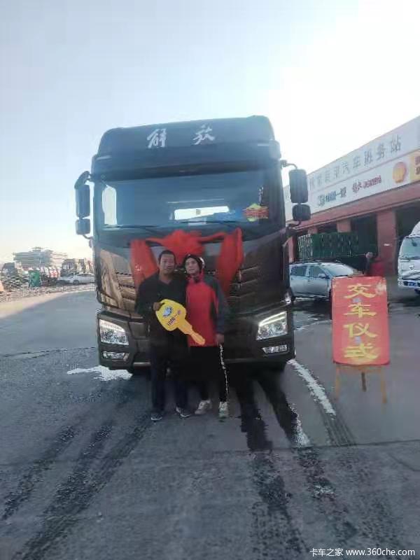 恭喜王老板今日喜提解放JH6一台，祝一路顺风！！！