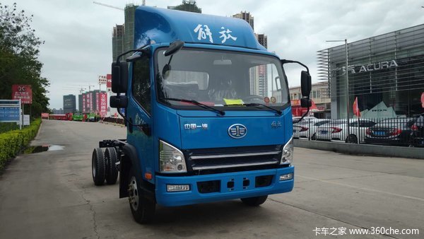 中国一汽解放虎H4.2米货厢潍柴160马力到店了