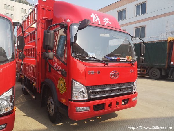 连云港解放轻卡j6f42米仓栅运输车现仅售1158万元