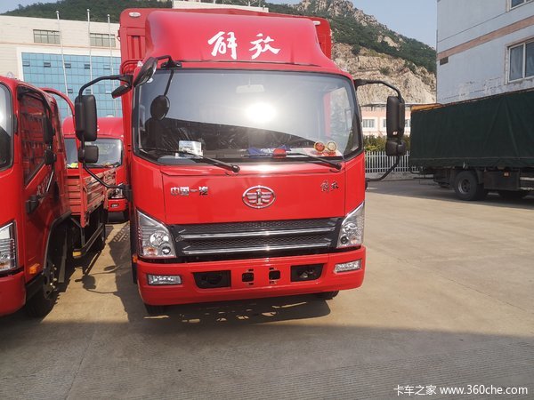 连云港解放轻卡j6f4.2米仓栅运输车现仅售11.58万元