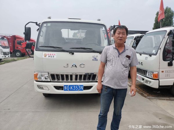 恭喜郭老板 喜提爱车江淮骏铃E5载货车