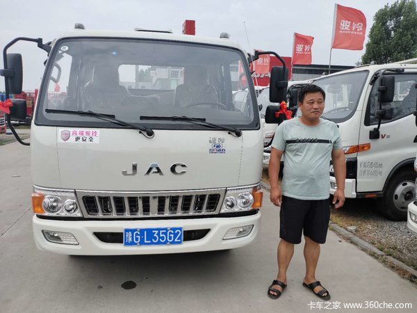 恭喜郭老板 喜提爱车江淮骏铃E5载货车