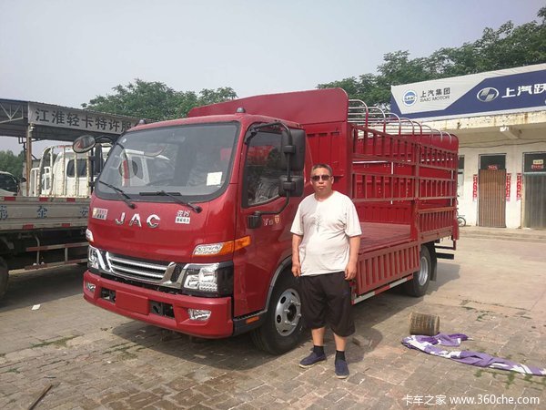恭喜张老板 喜提爱车江淮骏铃V6载货车