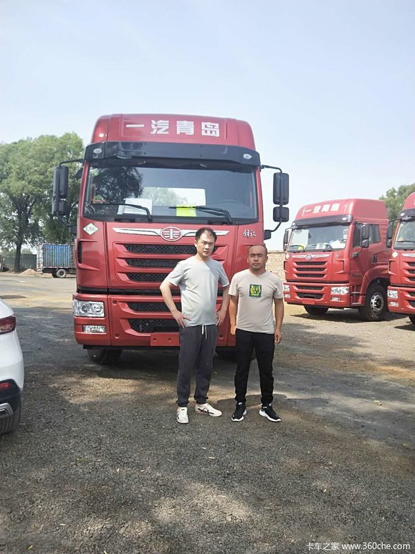 恭喜薛成志先生 喜提爱车天V牵引车 