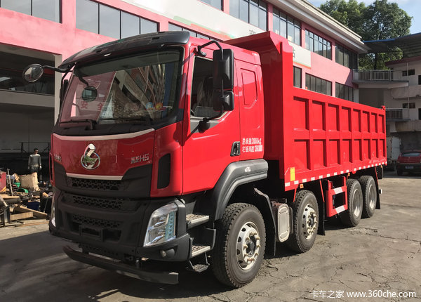 新车到店乘龙h5280马力前四后八自卸车仅需2888万元