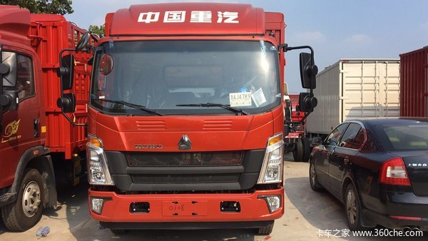 重汽豪沃王系160马力4.2米单排仓栅式轻卡WP3N优惠促销中