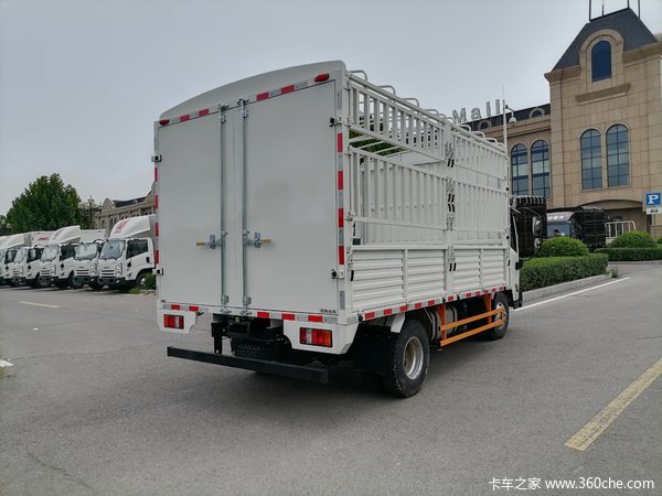 國六江鈴凱運藍鯨高欄車型箱內寬245米154馬力