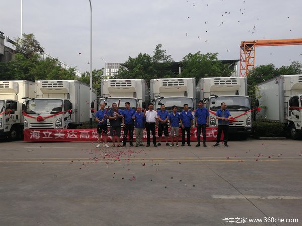 江铃轻卡冷藏车助力重庆商超配送，打造一站式到家生鲜配送产业