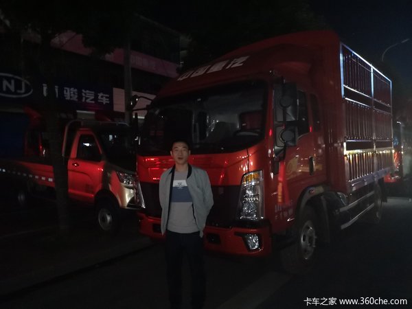 恭喜陆老板 喜提悍将潍柴160马力仓栅式运输车!!!